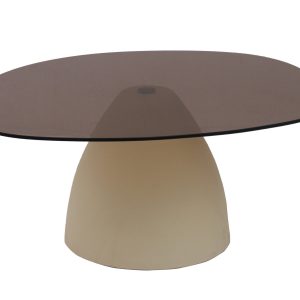 Brix salontafel Mylon beige – glas – 86 cm Brix salontafel Mylon beige – glas – 86 cm