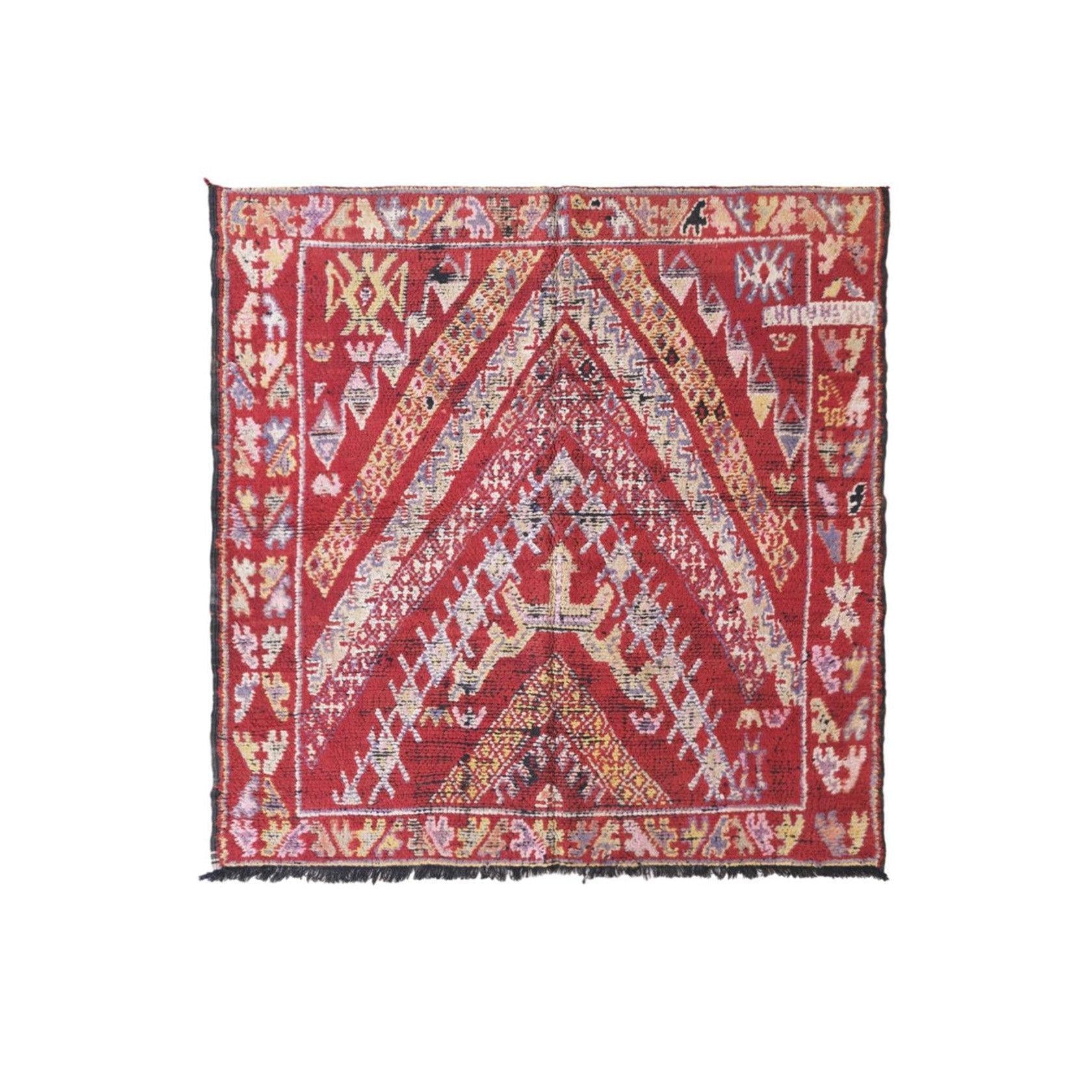 AFK Living vloerkleed Berber - handgemaakt - Wol - 175 x 180 cm