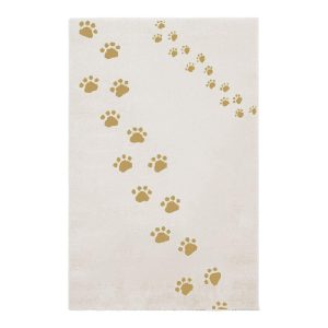 AFK Living vloerkleed Beervoetsporen – voor kinderen – geel – 120 x 17 AFK Living vloerkleed Beervoetsporen – voor kinderen – geel – 120 x 17