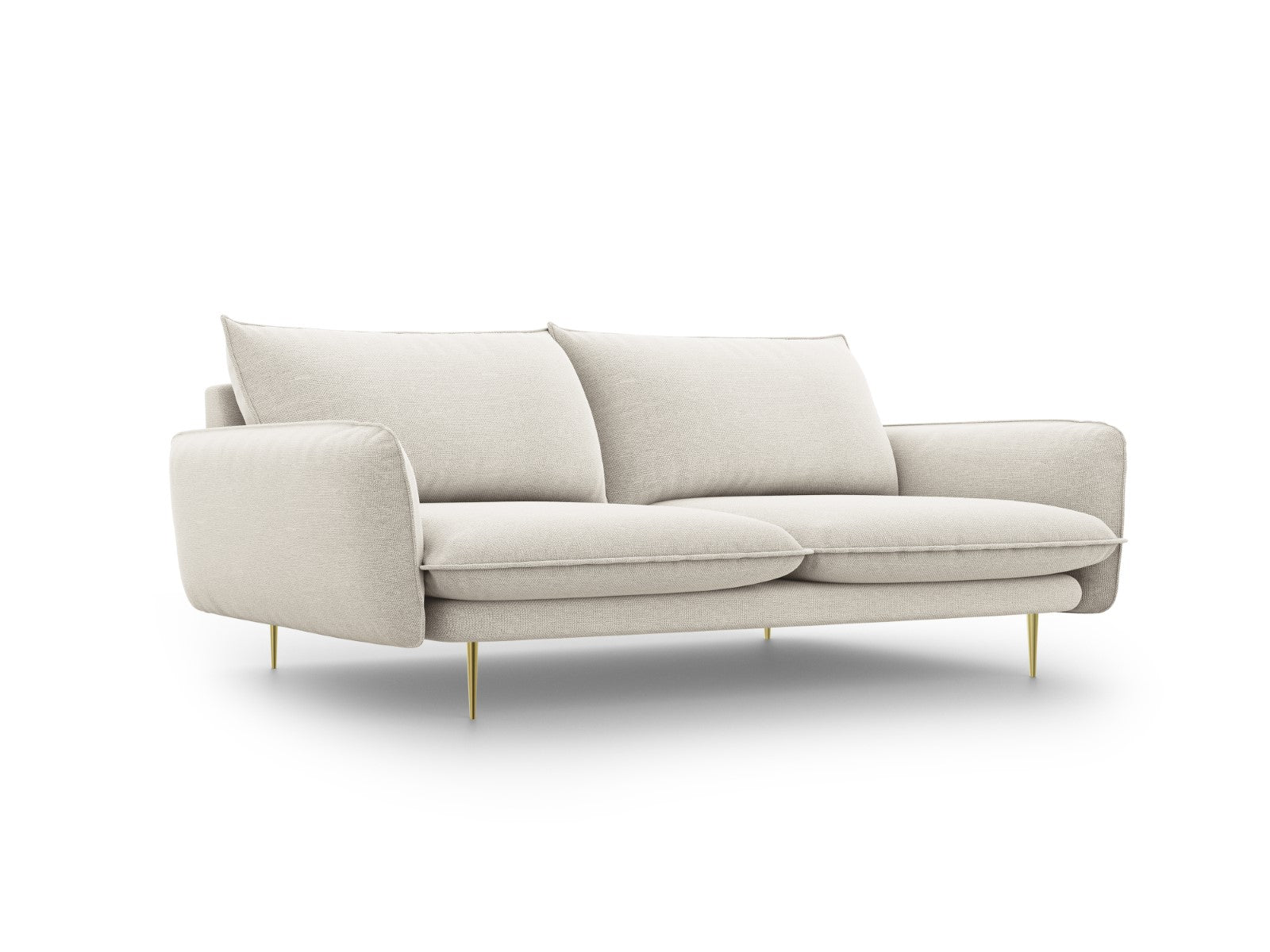 Cosmopolitan Design Bank Vienna 4-zits, structurele stof, lichtbeige -