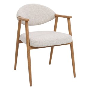 DÉJA Living Eetkamerstoel Karup – Beige/Naturel – Set van 2 DÉJA Living Eetkamerstoel Karup – Beige/Naturel – Set van 2