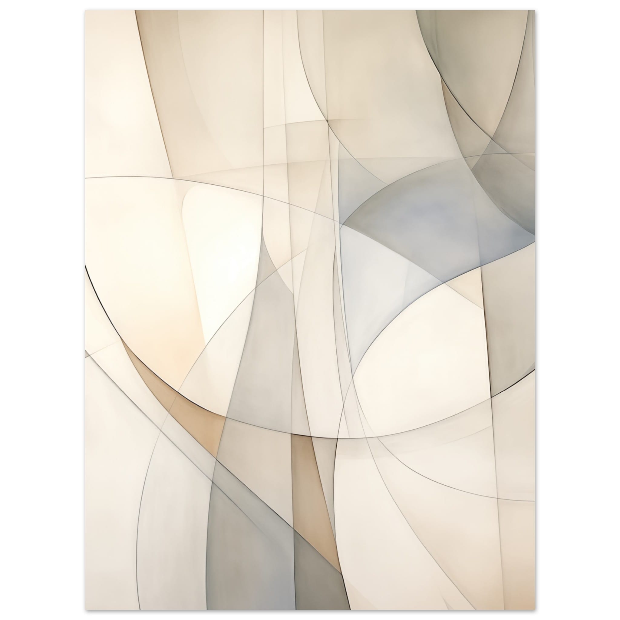 Artfulprints Abstract - Fine lines 2 poster 30x40 cm