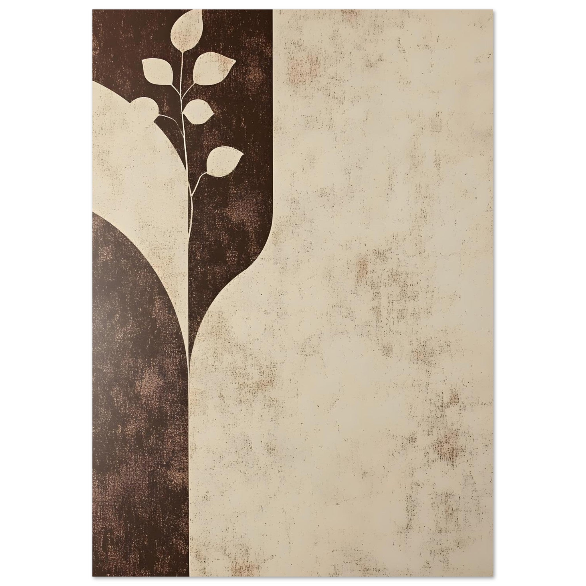 Artfulprints Poster Boho – Earthen divide - A4 21x29.7 cm - beige