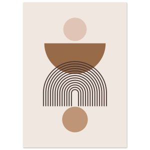 Artfulprints Poster Boho – Harmony shapes – 50×70 cm – Grijs Artfulprints Poster Boho – Harmony shapes – 50×70 cm – Grijs
