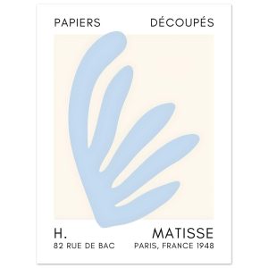 Artfulprints Poster Matisse – Aquatic impression light blue – 30×40 cm Artfulprints Poster Matisse – Aquatic impression light blue – 30×40 cm