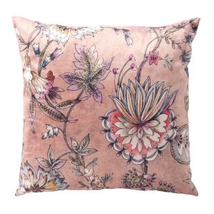 FLORE – kussenhoes 45×45 cm – bloemenprint – Misty Rose – roze FLORE – kussenhoes 45×45 cm – bloemenprint – Misty Rose – roze