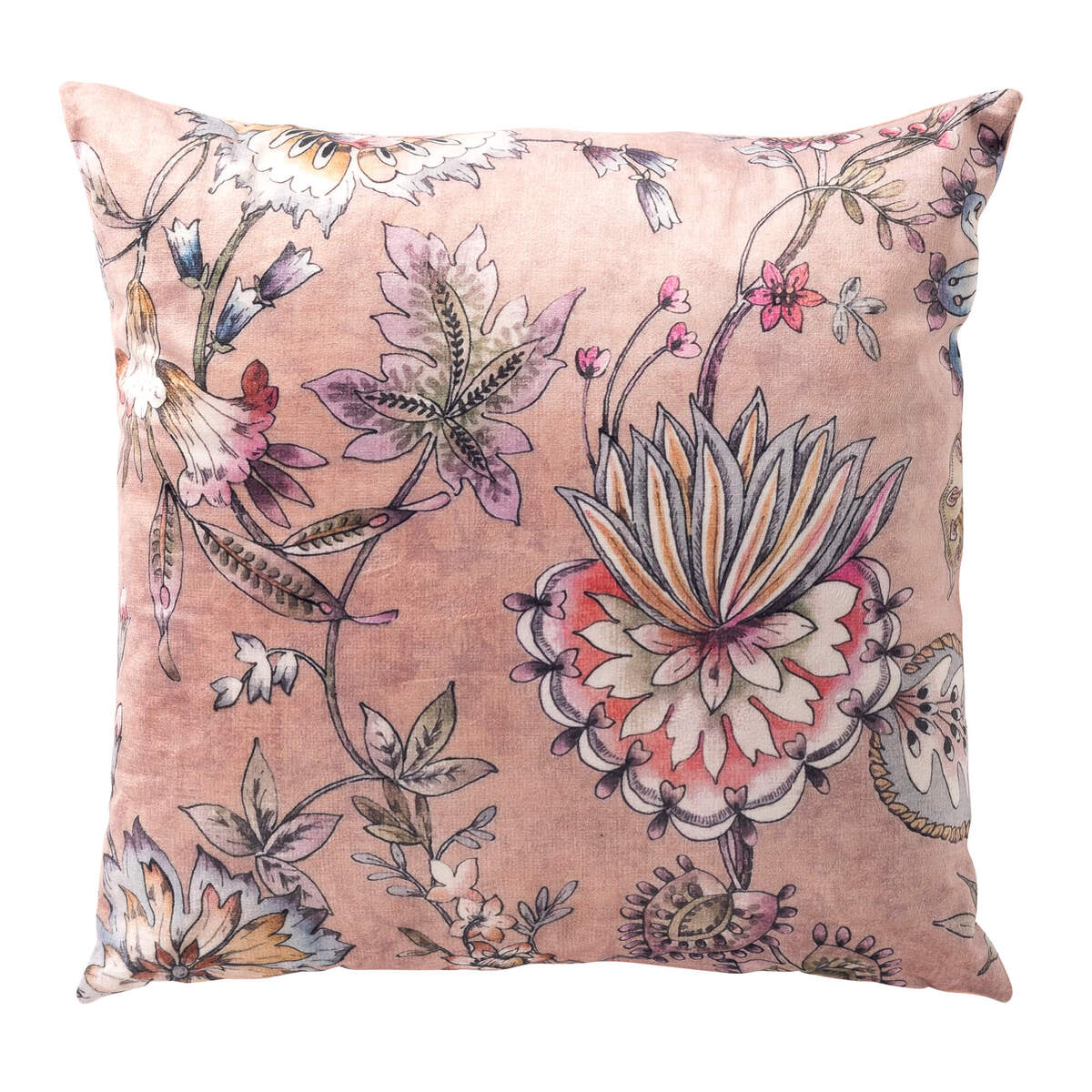 FLORE - kussenhoes 45x45 cm - bloemenprint - Misty Rose - roze