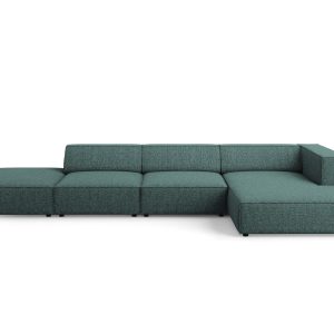Cosmopolitan Design rechter hoekbank Arendal 5-zits, chenille, olie – Cosmopolitan Design rechter hoekbank Arendal 5-zits, chenille, olie –
