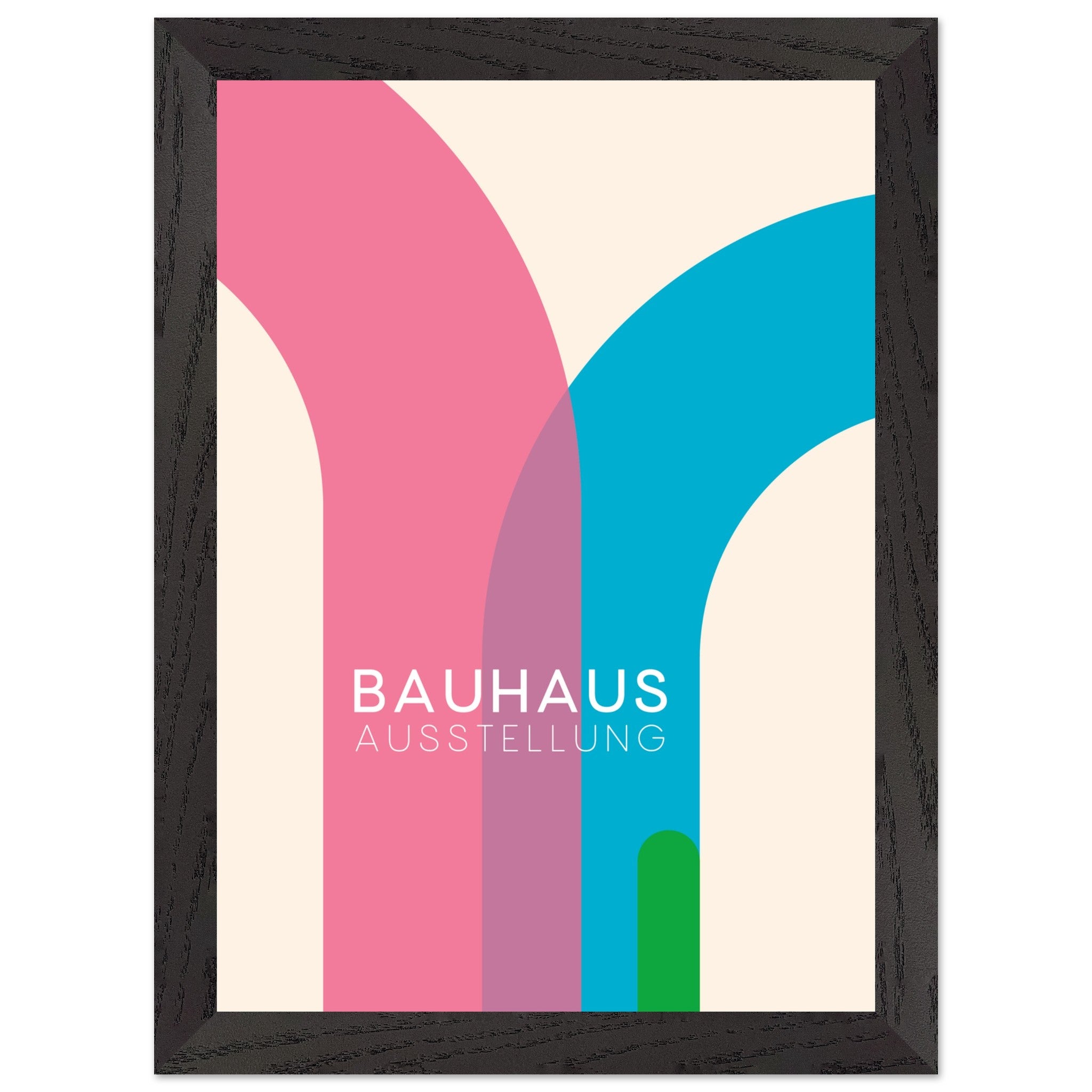 Artfulprints Poster met Lijst Bauhaus - Ausstellung - A4 21x29.7 cm -