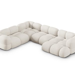 Cosmopolitan Design Panoramische hoekbank links Loretto 5-zits, struct Cosmopolitan Design Panoramische hoekbank links Loretto 5-zits, struct