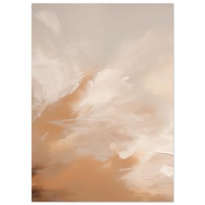 Artfulprints Poster Abstract – Skyfall – 50×70 cm – Taupe