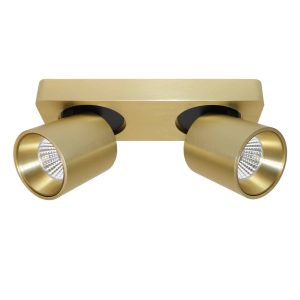 Artdelight spot Laguna – 2 lichts – 22 x 9.5 cm – mat goud Artdelight spot Laguna – 2 lichts – 22 x 9.5 cm – mat goud