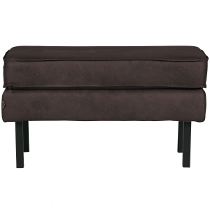 WOOOD hocker op poten Rodeo – Eco-leder – Zwart – 45x84x54 WOOOD hocker op poten Rodeo – Eco-leder – Zwart – 45x84x54