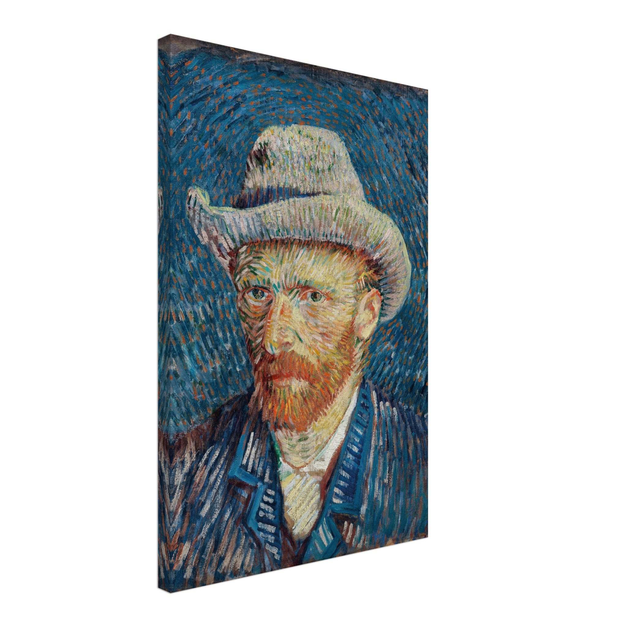 Artfulprints Canvas Vincent van Gogh – Zelfportret met grijze vilthoed