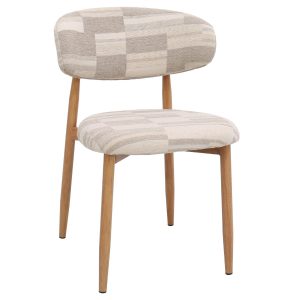 DÉJA Living Eetkamerstoel Skara – Greige/Naturel – Set van 2 DÉJA Living Eetkamerstoel Skara – Greige/Naturel – Set van 2