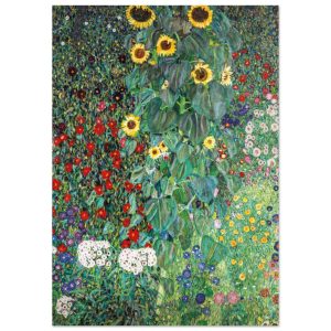 Artfulprints Poster Gustav Klimt – Country garden with sunflowers – A4 Artfulprints Poster Gustav Klimt – Country garden with sunflowers – A4