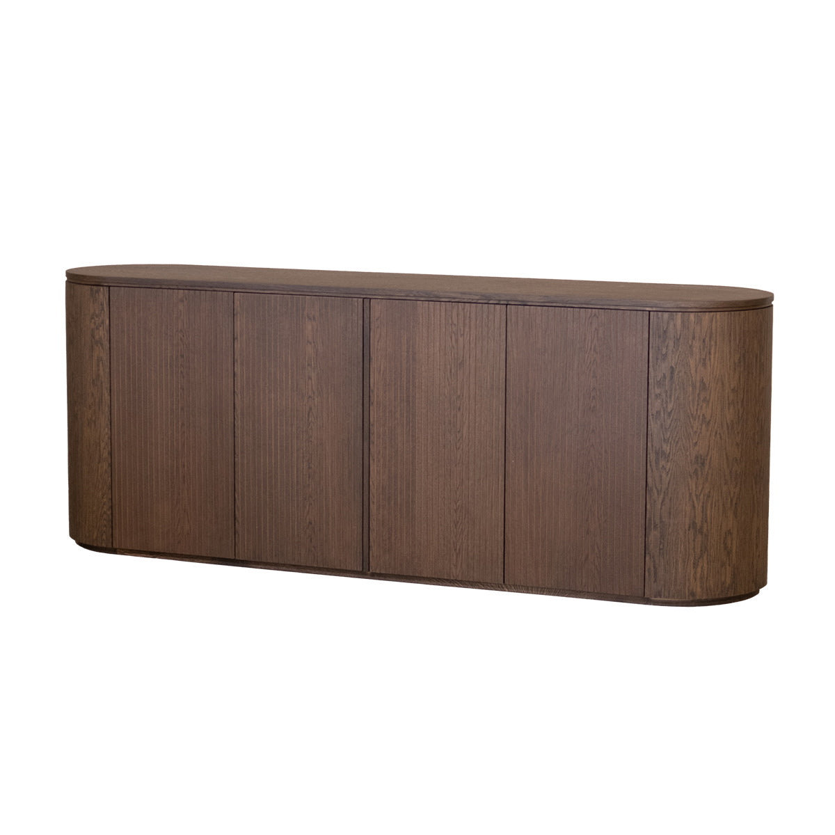 DÉJA Living Dressoir Laurel - Eikenhout - Donkerbruin - 215cm
