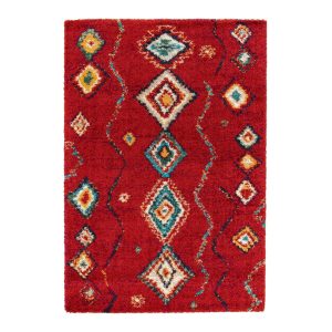AFK Living vloerkleed Native – shaggy – rood – 140 x 200 cm AFK Living vloerkleed Native – shaggy – rood – 140 x 200 cm