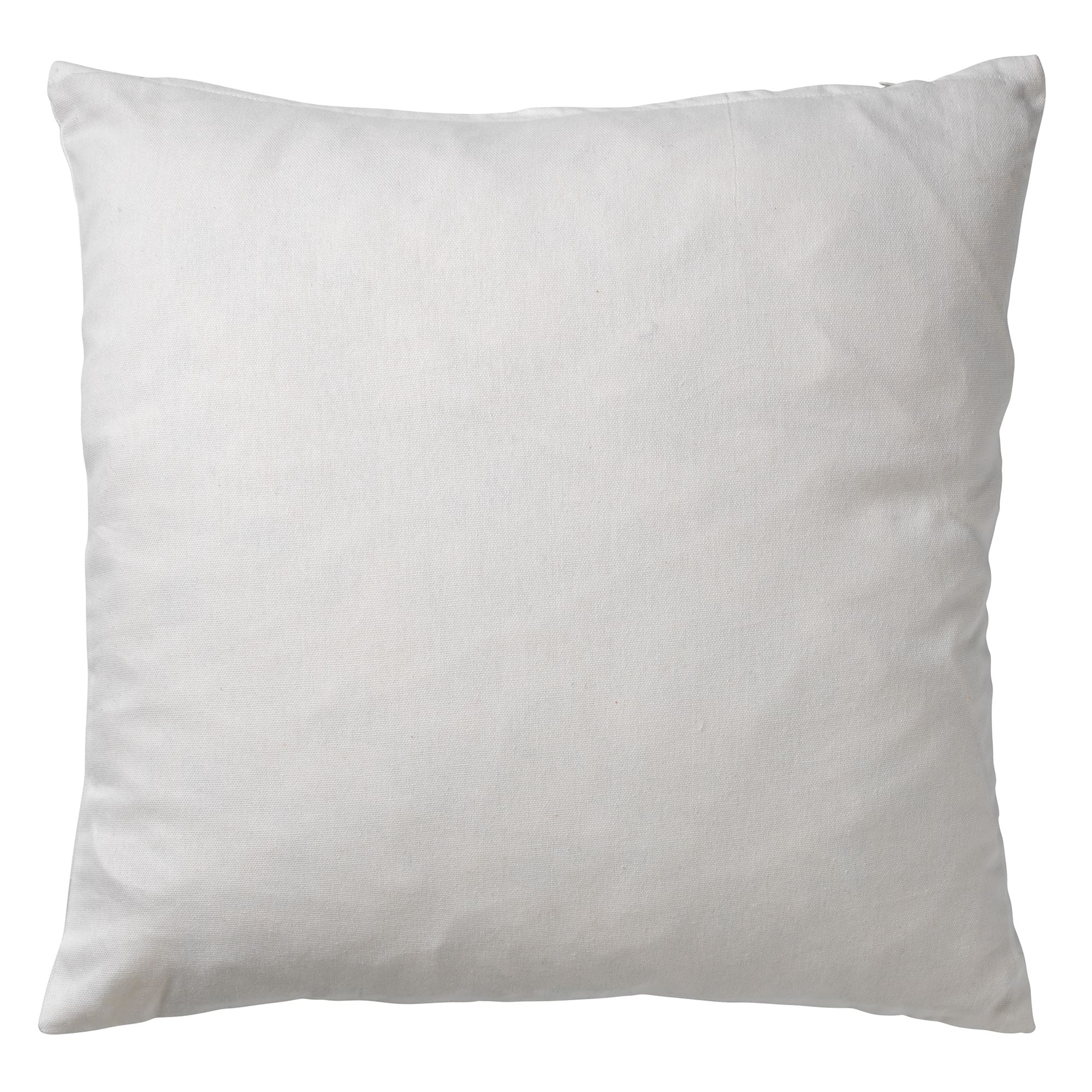 JAMES - Kussenhoes 45x45 cm - duurzaam katoen - effen kleur - Snow Whi
