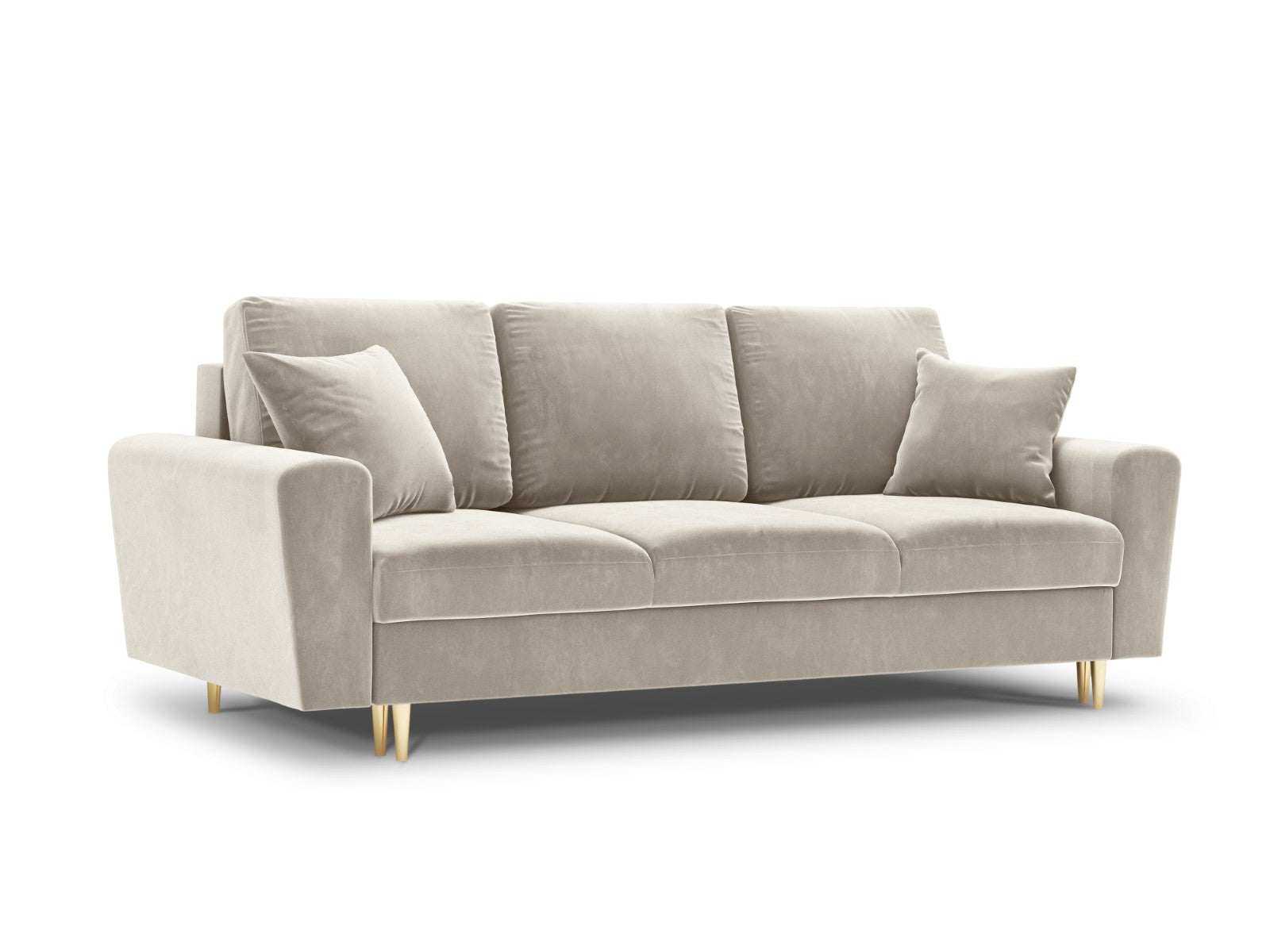 Cosmopolitan Design Slaapbank met opbergdoos Kyoto 3-zits, flueel, lic