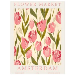 Artfulprints Poster Flower market – Amsterdam IV – 30×40 cm – Roze Artfulprints Poster Flower market – Amsterdam IV – 30×40 cm – Roze