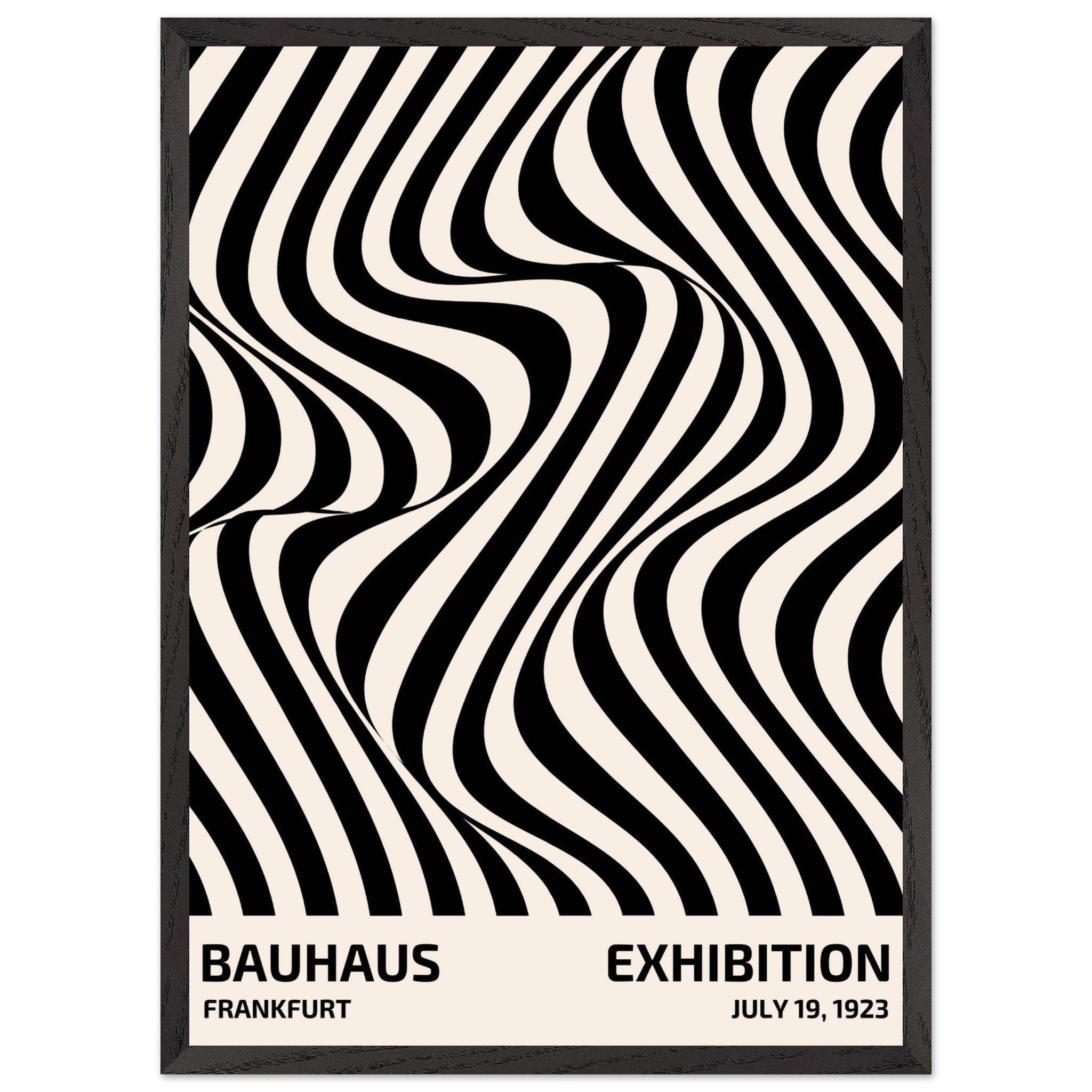 Artfulprints Poster met Lijst Bauhaus - Exhibition Frankfurt - 50x70 c