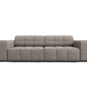 Cosmopolitan Design Bank Chicago 3-zits, chenille grijs – 102x212x78cm