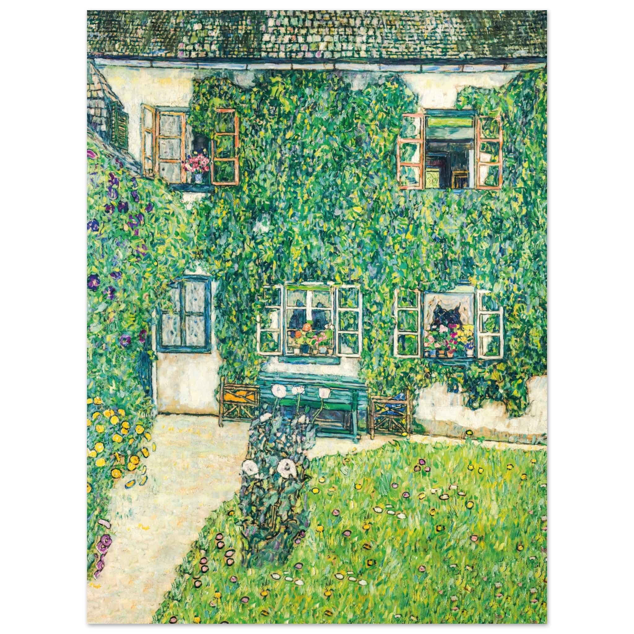 Artfulprints Poster Gustav Klimt - The house of Guardaboschi - 30x40 c