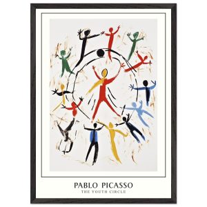 Artfulprints Poster met Lijst Pablo Picasso – The youth circle – 50×70 Artfulprints Poster met Lijst Pablo Picasso – The youth circle – 50×70