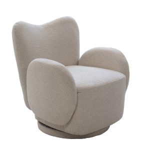 DÉJA Living Draaifauteuil Lola – Stof – Beige DÉJA Living Draaifauteuil Lola – Stof – Beige