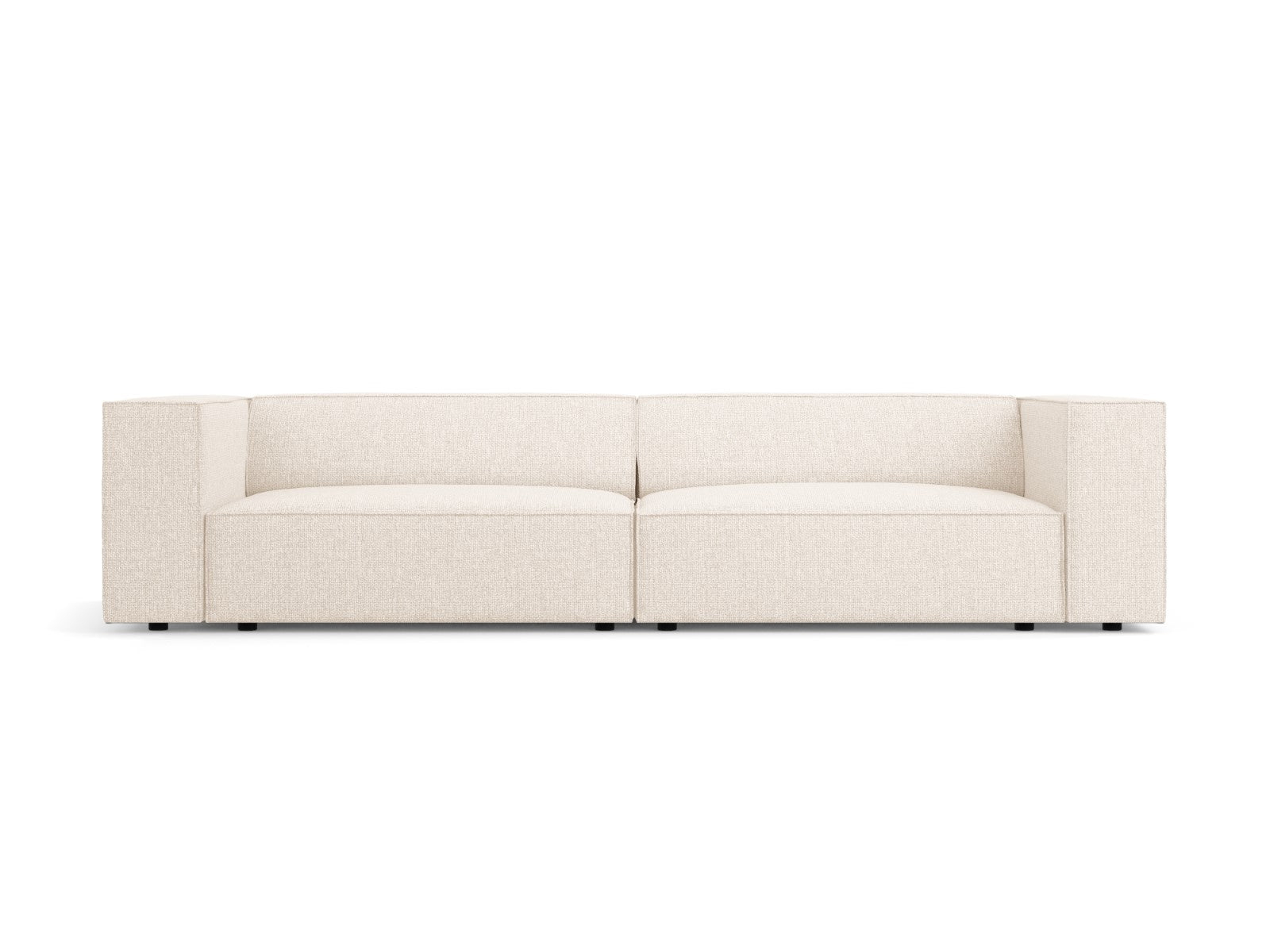 Cosmopolitan Design Bank Arendal 4-zits, chenille, lichtbeige - 102x24