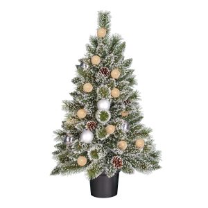 Black Box Trees Kaprun Kerstboom in Pot – Groen Frosted Zilver Warm Wi Black Box Trees Kaprun Kerstboom in Pot – Groen Frosted Zilver Warm Wi