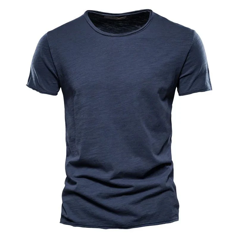 Ademend Katoenen Zomer T-shirt voor Heren