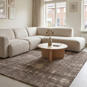 DÉJA Living Vloerkleed Ruma – Grijs Stof – 80x150cm DÉJA Living Vloerkleed Ruma – Grijs Stof – 80x150cm