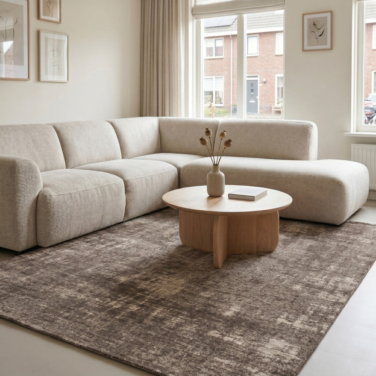 DÉJA Living Vloerkleed Ruma - Grijs Stof - 200x290cm