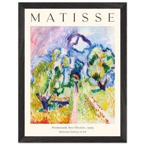 Artfulprints Poster met Lijst Matisse – Promenade des oliviers 1905 – Artfulprints Poster met Lijst Matisse – Promenade des oliviers 1905 –