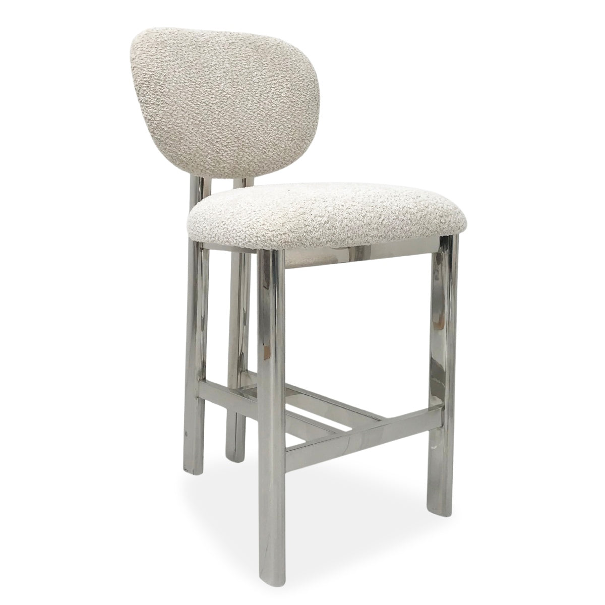 DÉJA Living Barstoel Bjerka - Beige/Chrome