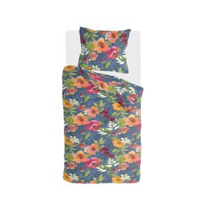 Byrklund – Dekbedovertrek Flowering Peonies – 140×220 cm – Blauw Byrklund – Dekbedovertrek Flowering Peonies – 140×220 cm – Blauw