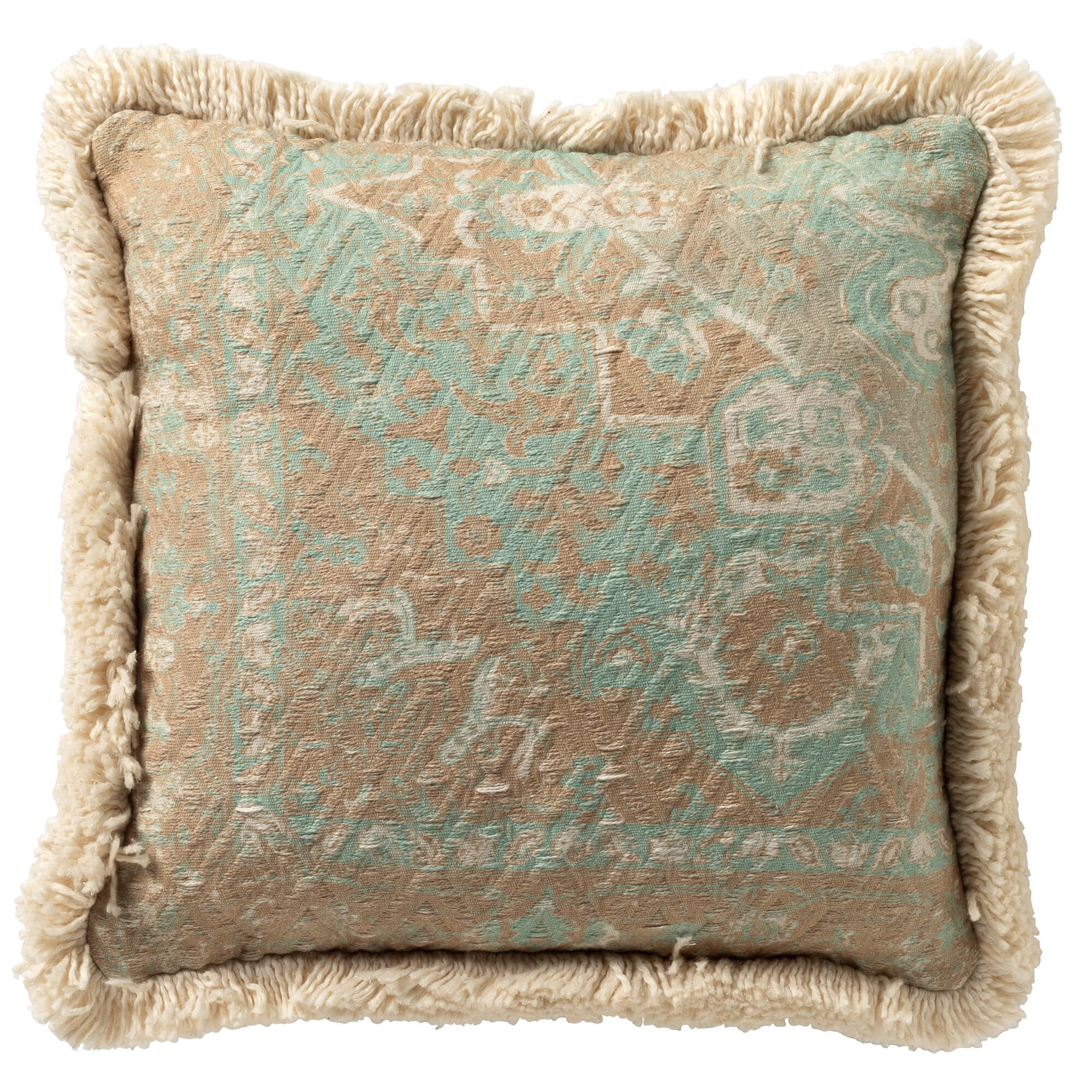 SYNNE - kussenhoes 45x45 cm - Harbor Gray - beige, blauw