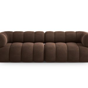 Cosmopolitan Design Bank Koge 4-zits, flueel chocolade – 95x240x70cm Cosmopolitan Design Bank Koge 4-zits, flueel chocolade – 95x240x70cm