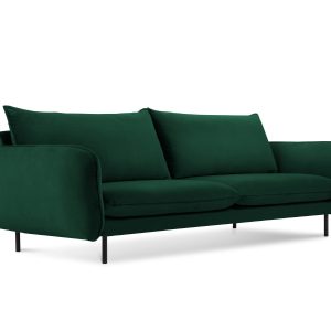 Cosmopolitan Design Bank Vienna 3-zits, flueel, flessengroen – 92x200x Cosmopolitan Design Bank Vienna 3-zits, flueel, flessengroen – 92x200x