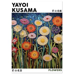 Artfulprints Poster Yayoi Kusama – Flowers – A4 21×29.7 cm – Meerkleur Artfulprints Poster Yayoi Kusama – Flowers – A4 21×29.7 cm – Meerkleur