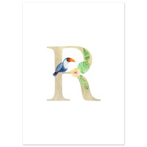 Artfulprints Poster Letter R kindernaam – 50×70 cm – Meerkleurig Artfulprints Poster Letter R kindernaam – 50×70 cm – Meerkleurig