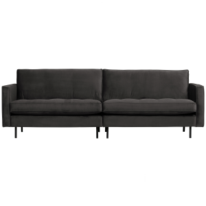 WOOOD classic 3-zits bank Rodeo – Velvet – Antraciet – 83x275x88 WOOOD classic 3-zits bank Rodeo – Velvet – Antraciet – 83x275x88
