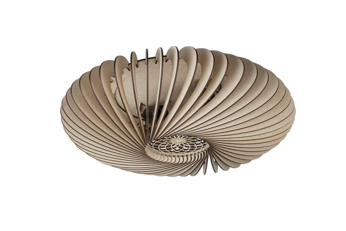 Blij Design plafondlamp Swan - 2 lichts - 36 x 13 cm - beige