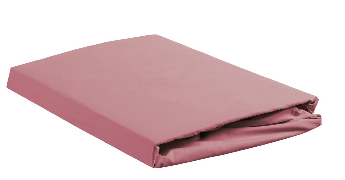 Ambiante - Katoen - Hoeslaken - 180x220 cm - Roze