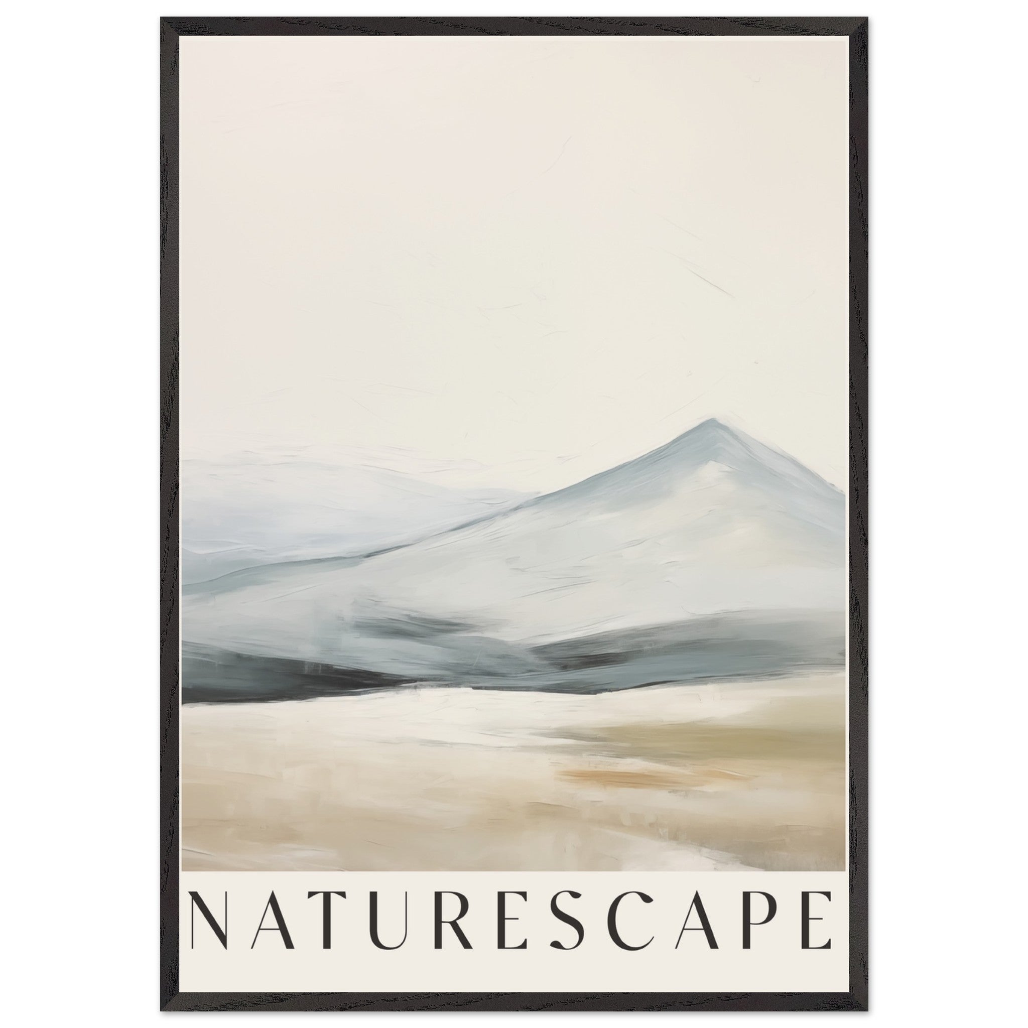 Artfulprints Poster met Lijst Abstract - Naturescape - 70x100 cm - Tau