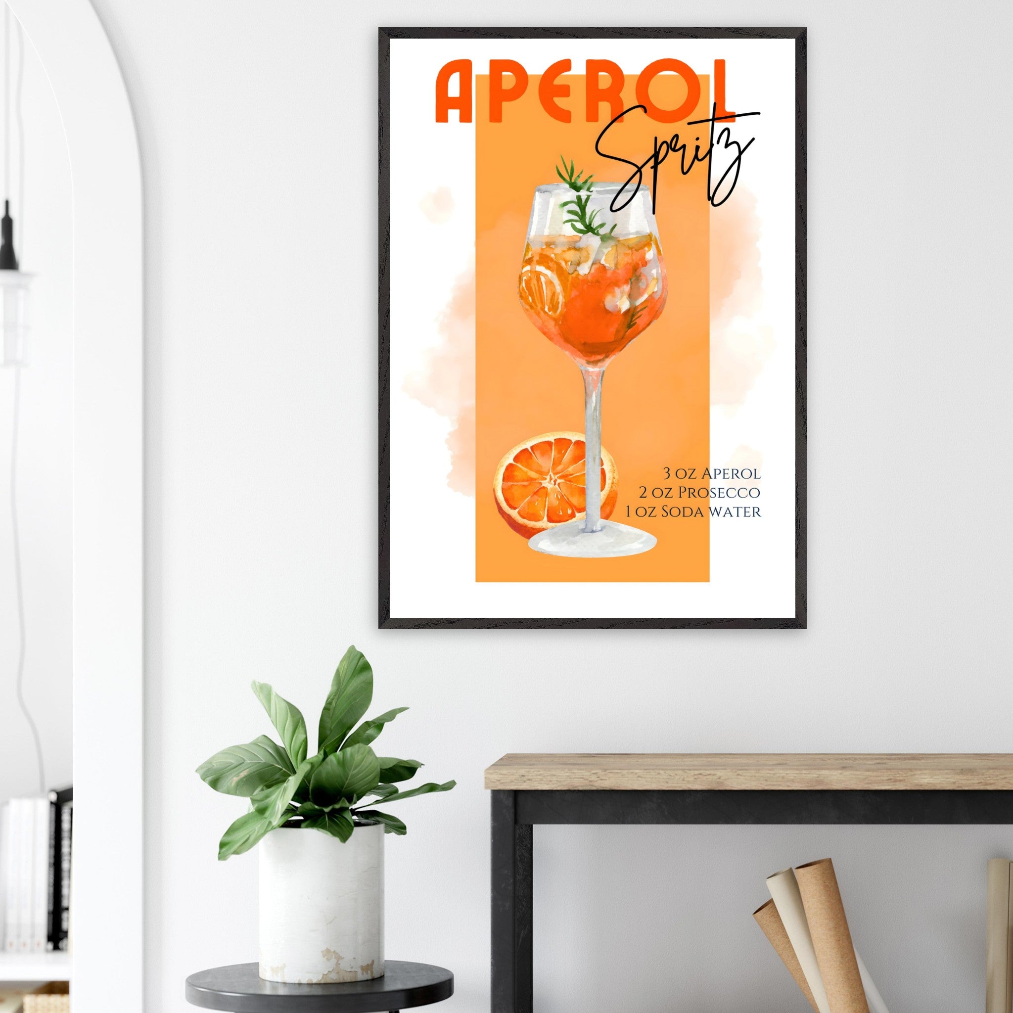 Artfulprints Poster Aperol Spritz - Orange - 70x100 cm - Oranje