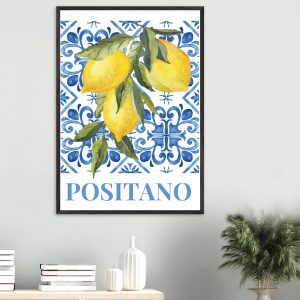 Artfulprints Poster Fruits – Lemon tree in Positano – 70×100 cm – Meer Artfulprints Poster Fruits – Lemon tree in Positano – 70×100 cm – Meer