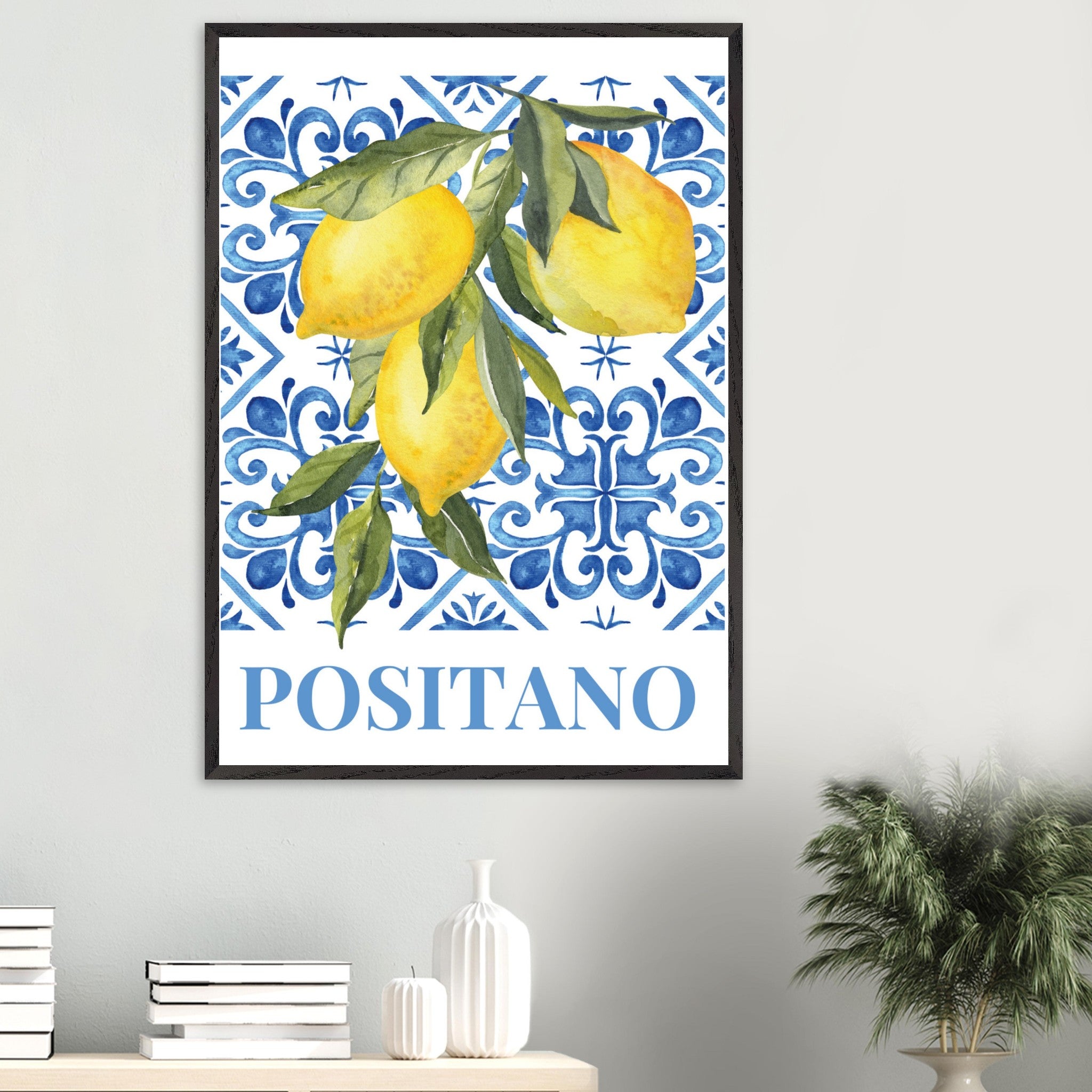 Artfulprints Poster Fruits - Lemon tree in Positano - 70x100 cm - Meer